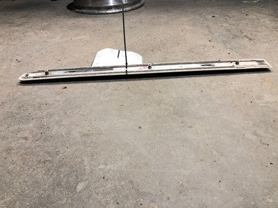 00-03 Sentra Passenger Right Rear Moulding On Door Back Trim Strip White Qm1