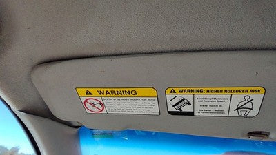 2003-2006 Mitsubishi Outlander Driver Left Sun Visor Oem Mr975248ha