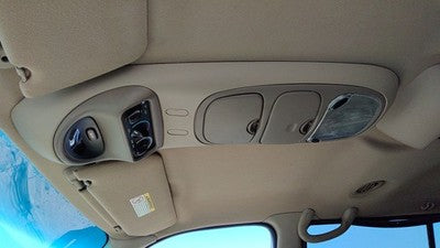 00-02 Expedition Center Overhead Console Oem Dome Light Map Lamp Cubby Tan Fh