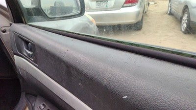 11-12 Legacy Outback Passenger Right Front Door Trim Panel With Switches Black
