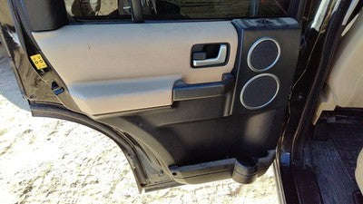 05-09 Rover Lr3 Driver Left Rear Inside Door Trim Panel With Switches Back Tan