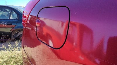 08-15 Nissan Rogue Fuel Tank Door With Hinge Gas Lid Filler A33 Venom Red Pearl