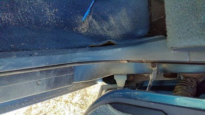 89 Olds Cutlass Cierra Passenger Right Lower Sill Step Moulding Trim Panel Blue