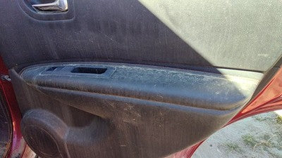 08-13 Rogue Passenger Right Rear Door Trim Panel With Switches Back G Black