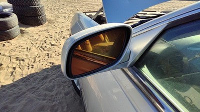 2003-2004 Lincoln Town Car Driver Left Power Side Mirror Door Mounted Oem Silver