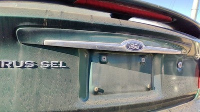00 Taurus License Plate Trim Surround Panel Tail Trunk Finish Su Tropic Green