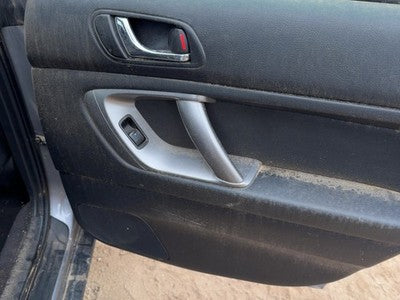 08-09 Legacy Outback Passenger Rear Door Trim Panel With Switches Back Black