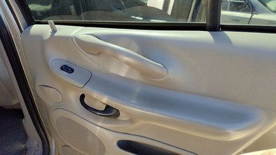 00-02 Expedition Passenger Right Rear Door Trim Panel With Switches Back Tan Fh