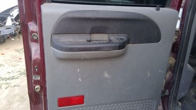 2005-2007 F350 Super Duty Driver Left Rear Inside Door Trim Panel Only Back Gray