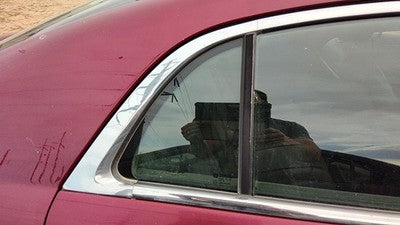 08-12 Chevy Malibu Passenger Right Rear Vent Window Back Door Glass With Frame