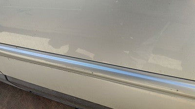 04-08 Pacifica Driver Left Upper Rear Moulding From Door Oem Back Silver Ps2