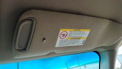 2000-2001 Chevy Silverado 2500 Passenger Right Sun Visor Oem Tan 52D 15069546