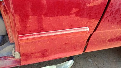 99-04 Ford F150 Driver Left Rear Moulding From Door Oem Back Trim Strip Red E4