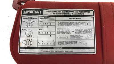 1989 Ford F150 Pair Of Sun Visors Left Right Bolts Hardware Oem Rh Red