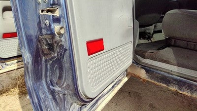 02-04 F350 Powerstroke Driver Left Rear Door Trim Panel With Switches Back Gray