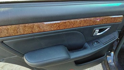 01-05 Hyundai Xg350 Driver Left Rear Door Trim Panel With Switches Back Black