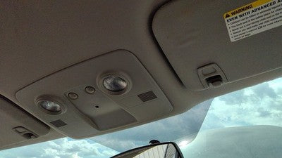 09-17 Chevy Traverse Center Overhead Console Oem Dome Light Map Lamp Cubby Gray