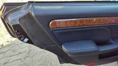 01-05 Hyundai Xg350 Driver Left Rear Door Trim Panel With Switches Back Black