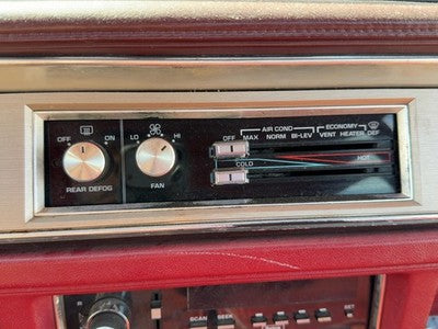 1986 Olds 88 Temperature Control Module In Dash Heater Ac Head Unit Oem 16036853