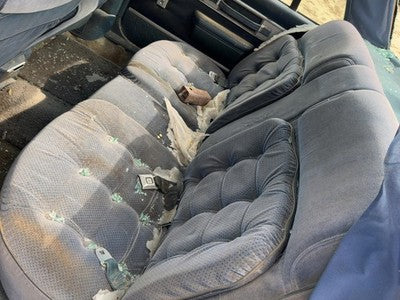 86 88 Complete Set Of Rear Seat Belts Retractor Buckle Left Right Back Oem Blue