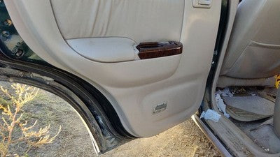 00 Honda Passport Driver Left Rear Door Trim Panel With Switches Back Bge Beige