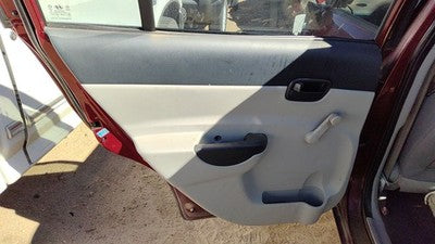06-07 Accent Driver Left Rear Door Trim Panel Manual Window Back Fz Gray 4 Door