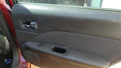 10-12 Fusion Passenger Right Rear Door Trim Panel With Switches Back Black Dw