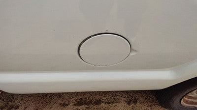 96-03 S10 Pickup Fuel Tank Door With Hinge Gas Lid Oem Filler White 50U 15023050