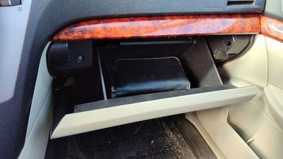 10-14 Legacy Outback Glove Box Assembly Complete Door With Latch Wil Warm Ivory