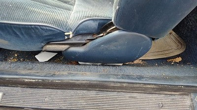 1989 Olds Cutlass Calais Driver Left Side Seat Trim Panel Oem Blue