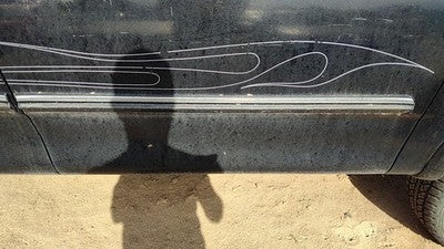 97 98 Ford F150 Passenger Right Front Moulding From Door Oem Trim Strip Black Ua