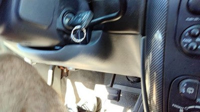 05-07 Caravan Lower Dash Under Column Knee Bolster Trim Panel Oem Slate Gray D5