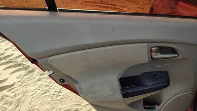 2010 Honda Insight Driver Left Rear Door Trim Panel With Switches Back Tan