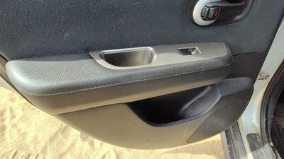 10-11 Versa Driver Left Rear Door Trim Panel With Switches Back Charcoal G