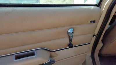 1984 Ford Tempo Driver Left Rear Door Trim Panel Manual Windows Back Tan