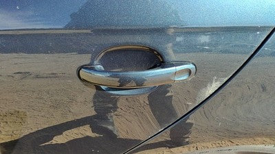 05-14 Vw Jetta Driver Left Rear Outside Door Handle Oem Back Blue 1K5837205bgru
