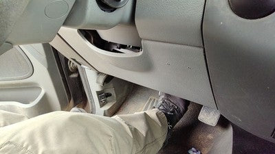 Ford F150 Lower Dash Under Column Knee Bolster Trim Panel Oem Gray Me