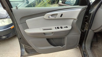 2009-11 Chevy Traverse Driver Left Front Door Trim Panel With Master Switch Gray