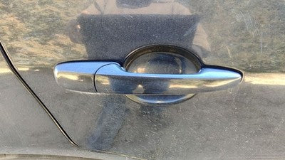 06-12 Fusion Passenger Right Rear Outside Door Handle Back Tuxedo Black Metallic