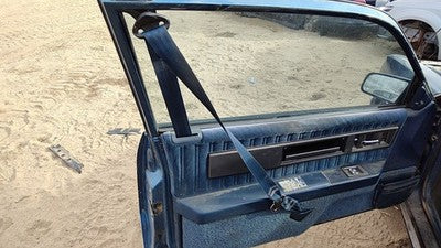 1989 Cutlass Calais Driver Left Front Seat Belt Retractor Shoulder Blue 2 Door