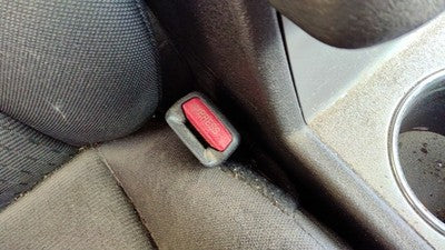06-11 Fusion Passenger Right Front Seat Belt Buckle Receiver Dw Charcoal Black