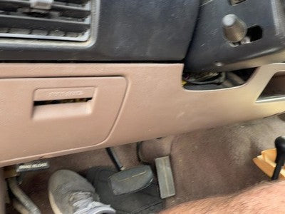 1992-1997 Ford F250 Lower Dash Under Column Knee Bolster Trim Panel Oem Brown Rk