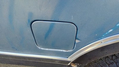 1982 Ford F150 Fuel Tank Door With Hinge Gas Lid Oem Filler Blue