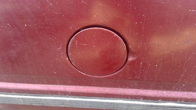 1988 Gmc Sierra 2500 Fuel Tank Door With Hinge Gas Lid Oem Filler Red