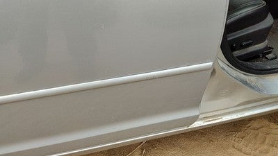 06-12 Fusion Passenger Right Rear Moulding From Door Back Trim Strip Silver Ux