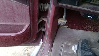 1988 Gmc Sierra 2500 Driver Left Lower Kick Trim Panel Oem Red