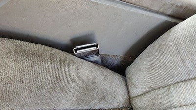 1993 S10 Blazer Driver Left Front Seat Belt Buckle Receiver Oem Gray