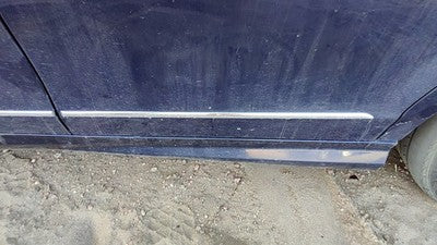 08-14 C300 Driver Left Rear Moulding From Door Back Trim Strip Lunar Blue 890