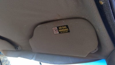 1999 F250 Super Duty Passenger Right Sun Visor Oem