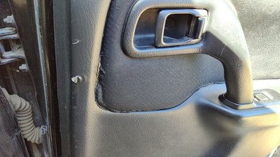 2002 Infiniti G20 Passenger Right Rear Door Trim Panel With Switches Back Black
